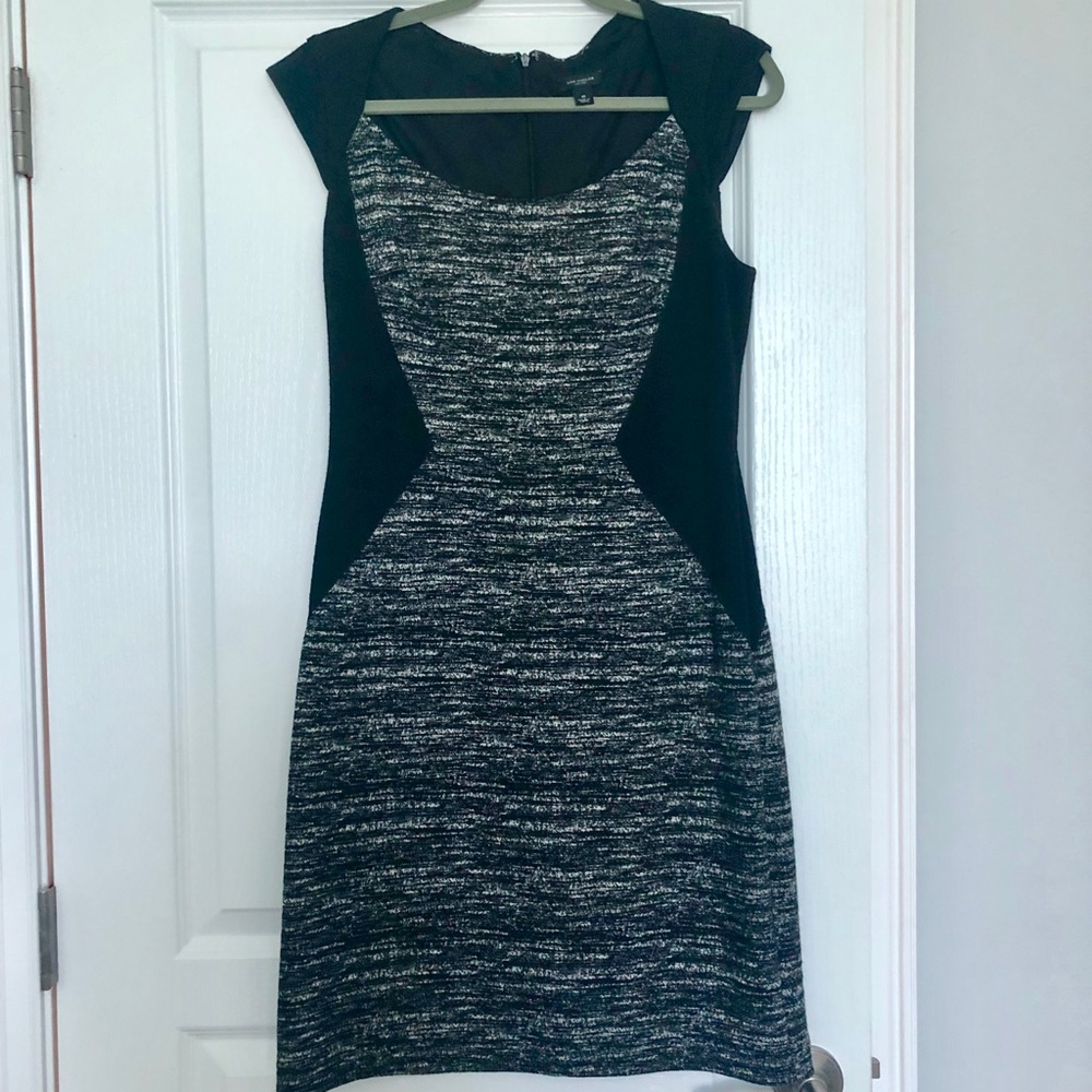Ann Taylor Business Dress size 10 Black Gray